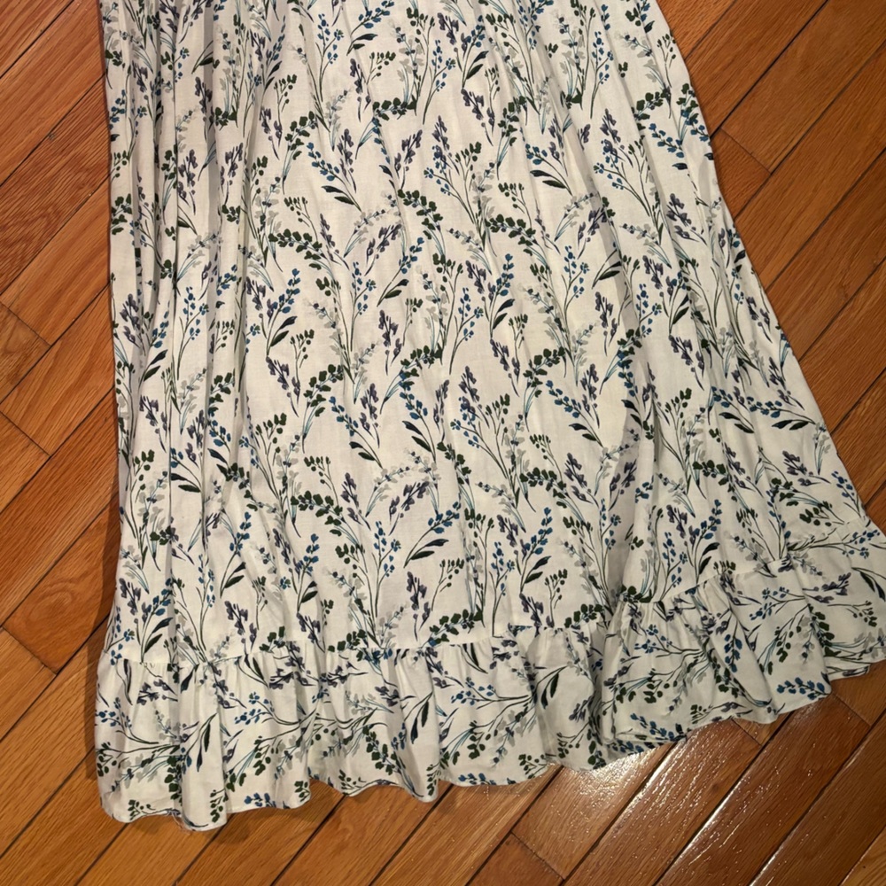 Zara Floral cinched top Maxi Dress - Picture 5 of 8